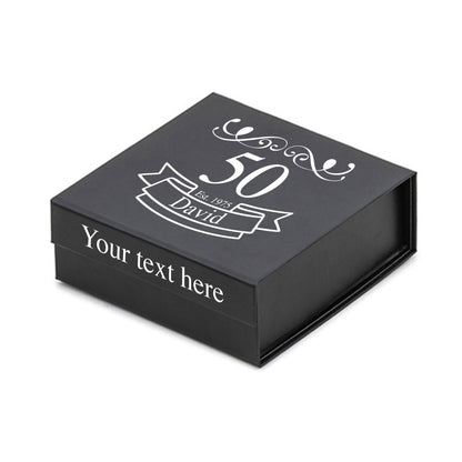Happy Birthday Personalised Branded 9 Golf Ball Set in Customised Box - Golfer's Gift, Father's Day, Wedding Favour, Birthday
