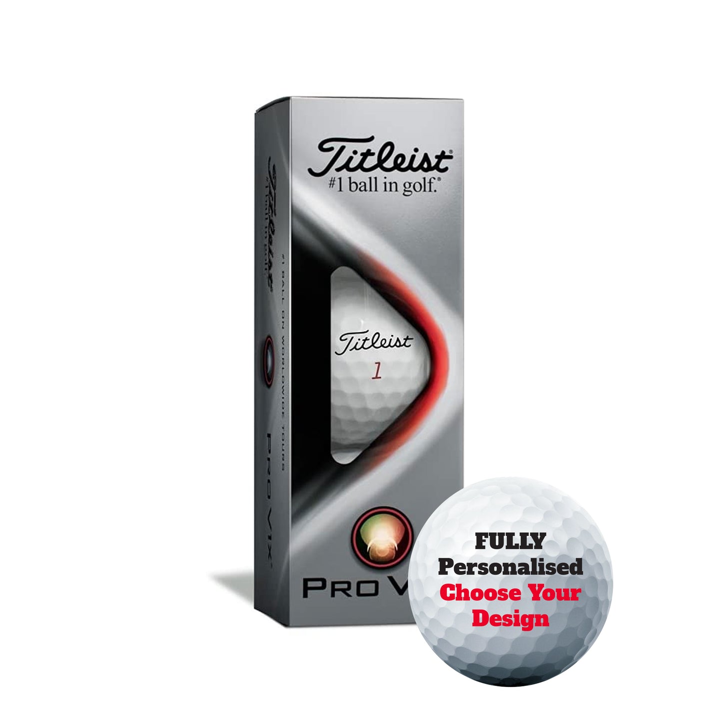 Personalised Branded 3 Golf Ball Sleeve - Golfer's Gift, Father's Day, Wedding Favour, Birthday, Valentines, Pet Photo Text Logo
