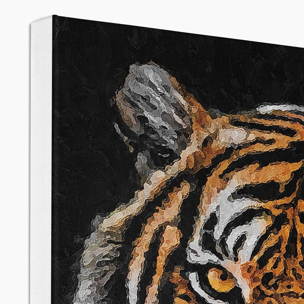 Tiger Oil Palette Print Canvas