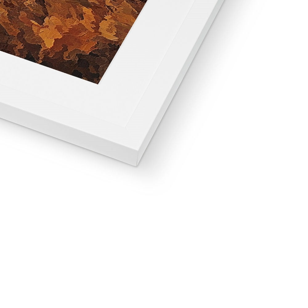 Lion Oil Palette Print Framed & Mounted Print