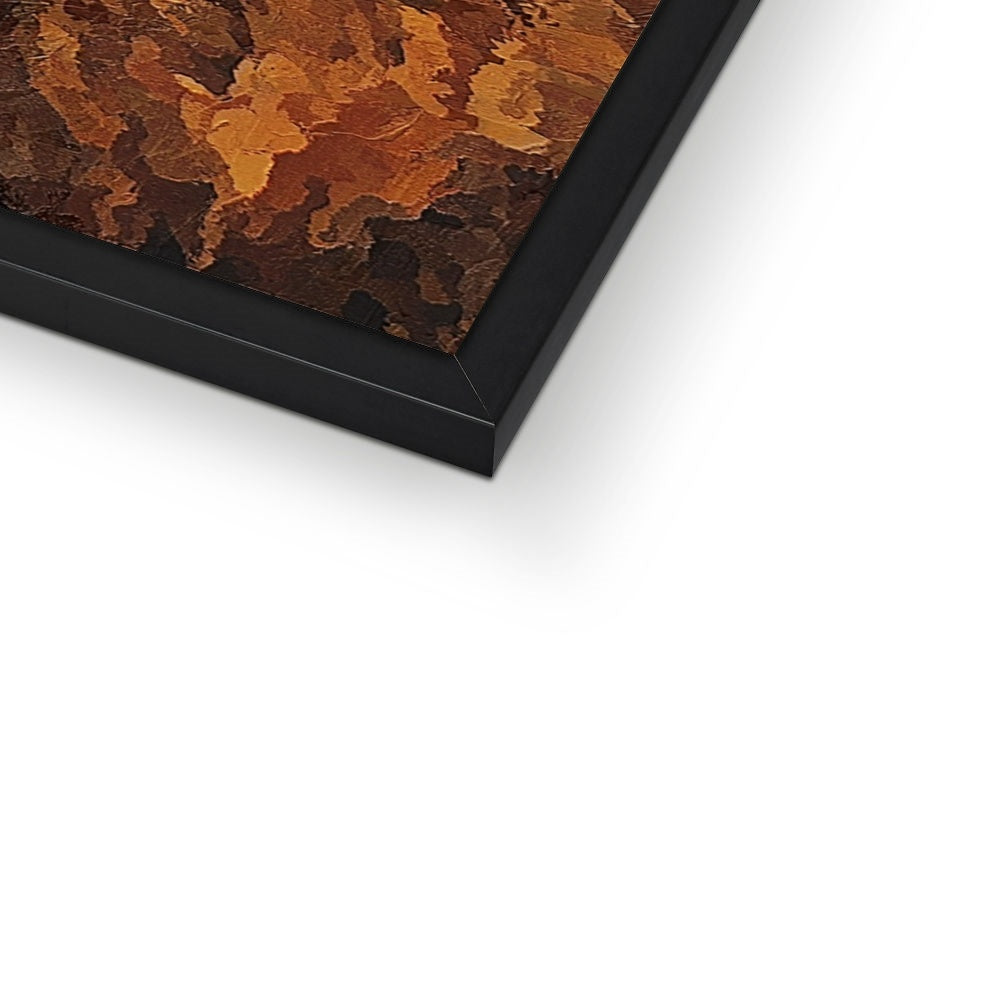 Lion Oil Palette Print Framed Print